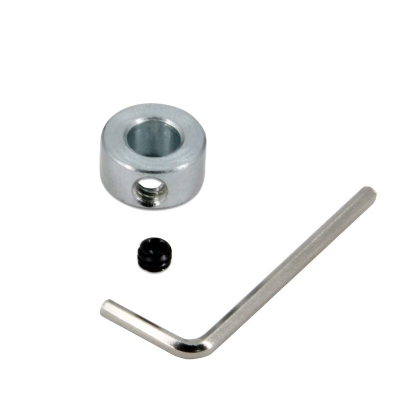 [Australia - AusPower] - 8pcs 3/8" Bore Shaft Collar Lock Collar Zinc Plated Solid Steel with Set Screw 3/8" 