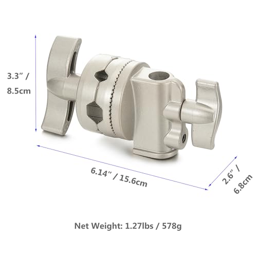 PHOCUS Heavy Duty 2.6-inch Grip Head Swivel Mounting Adapter