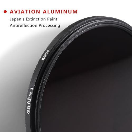 GREEN.L 67mm Infrared Filter, 67mm IR 950nm (R95) Filter for Camera Lens
