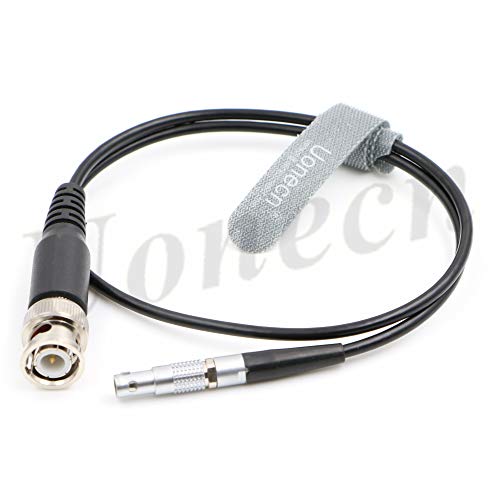 Uonecn Flexible 00B 4 Pin Male to BNC Plug Audio Timecode Cable for Red Epic Scarlet Camera Cable
