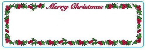 Merry Christmas Address Labels - 130 Labels/Roll | Compatible with A Wide Range of Direct Thermal Printers - Perfect for Spreading Holiday Cheer | LabelValue
