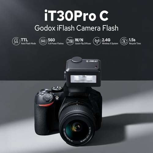 GODOX iT30 Pro C iT30Pro C TTL Mini Flash for Canon, 130g Pocket Flash