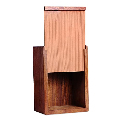 Wooden Urn Box for Human Ashes, Cremation Funeral Urns Box, Pet Memorial Urns, Cat Infant Adult Urn, Keepsake Burial Ash (Extra Small) All Over Flower X-Small
