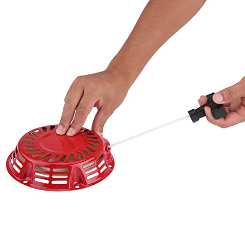 Pulley Starter Lawn Mower for 2kW 168F Petrol Generator, Metal Pulley Starter Reversing Starter, Replacement Pull Starter with 175 mm Diameter for Vibrating Plate & Generator