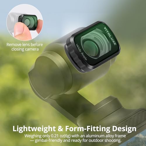 2-Pack Magnetic Wide Angle Lens & Black Diffusion 1/4 Filter Set Black Diffusion 1/4+Wide Angle