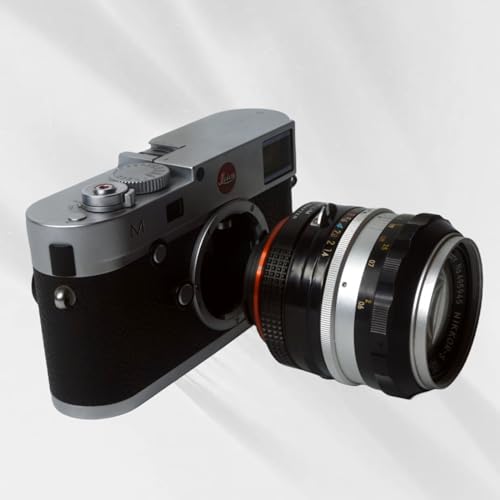 PHOLSY Lens Mount Adapter Compatible with Nikon F Lens and Leica M Camera Nikon F / AI to Leica M