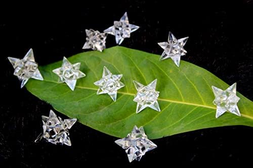 Jet Genuine Crystal Quartz 14 Point Star Merkaba Chakra Radionic Platonic Pranic Brazilian Power Protection Vastu Healing Feng Shui Energy Gift Success Progress Health Wealth Prosperity Good Luck