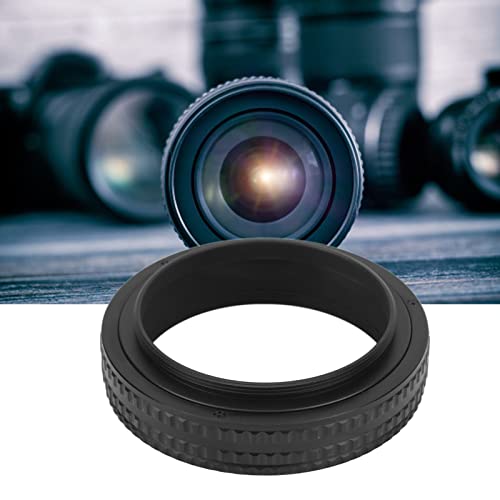 Focusing Helicoid Adapter Connector, M65 to M65 17‑31mm Aluminum Alloy Focusing Helicoid Tube, Anodized Extinction Treatment Focusing Helicoid Adapter, Black