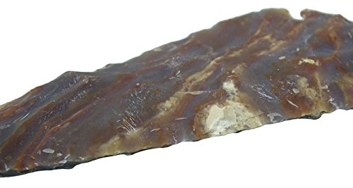 HARMONIZE Reiki Healing Crystal Handmade Natural Indian Agate Stone Set of 5 Arrowhead Spearhead Agate (Set of 5 Arrowheads) RED GIFT POUCH
