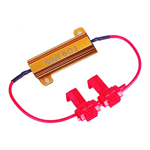 JZK 2 x 50W 6 Ohm Load Resistors to Fix LED Bulb Flashing Faults