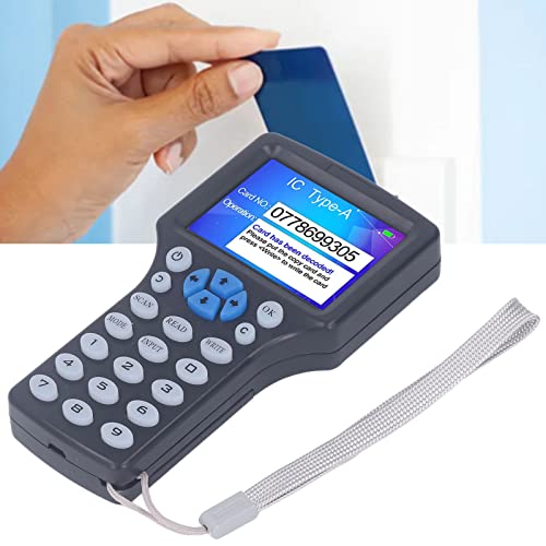 [Australia - AusPower] - NFC Card Reader Duplicator 2.8inch HD Full Color Screen Writer 10 Frequency Key Card with USB Port Supports ISO 14443 A Cards EM Cards AWID Cards 