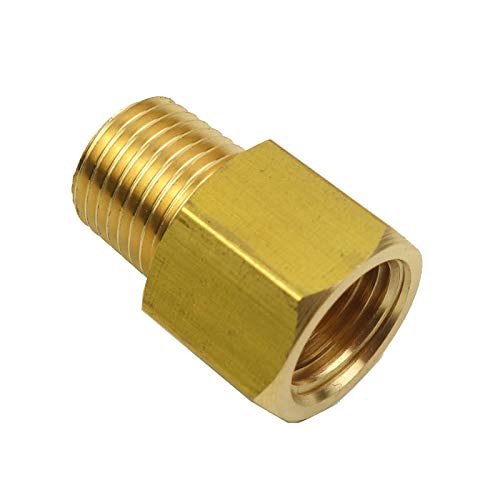 [Australia - AusPower] - 3pcs BSP NPT Adapter British to US Gauge Sensor Sender Adapter Reducer Brass Pipe Fitting Adapter 14 BSPT Male x 14 NPT Female 1/4 BSPT Male x 1/4 NPT Female 3 