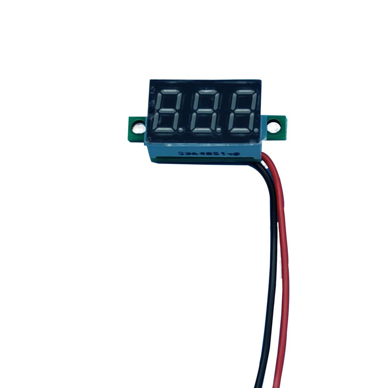 [Australia - AusPower] - 9pcs Voltage Meter 0.36 Inch 2 Wire DC 0-32V with Three Digit Panel LED Display Panel Mount Car Motorcycle Battery Monitor Tester Reverse Polarity Protectio Accurate Pressure Measurement (Red) 