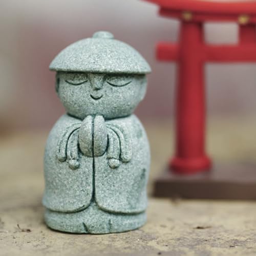 CLISPEED Small Buddha Statue Indoor Outdoor Zen Buddha Garden Ornament Spiritual Home Decor Figurine Sculpture 1.8 Inch
