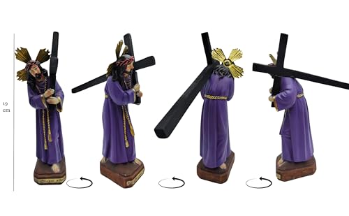 Image Christ of Great Power and Rosary of the Cross Way (Includes Gift Cross Made of White Turquoise)