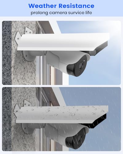 Universal Metal Security Camera Sun Rain Cover Shield 2 Pack