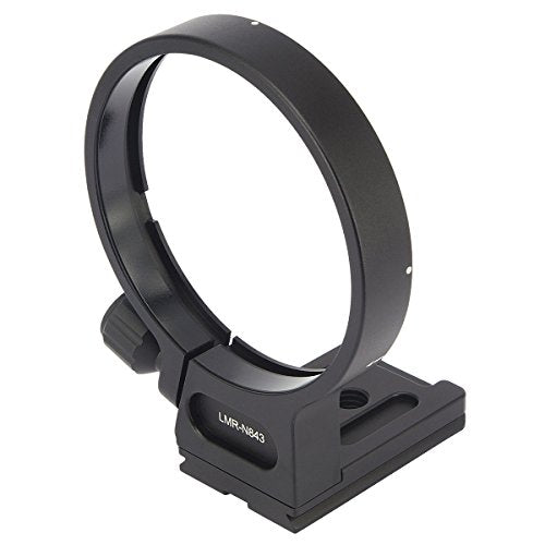 Haoge LMR-N843 Lens Collar Replacement Foot Tripod Mount Ring for Nikon AF 80-400mm f/4.5-5.6D ED VR and Nikon AF-S NIKKOR 300mm F/4D IF-ED Lens Built-in Arca Type Camera Quick Release Plate