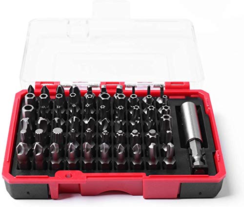 Protorq 61-piece security screwdriver bit set with assorted tamper-resistant bits and storage case