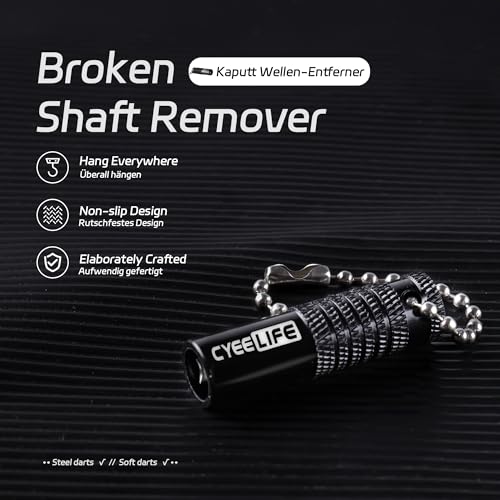 CyeeLife Dart Extractor Tool for broken shafts and tips, dart accessory, brand quality, 1 piece
