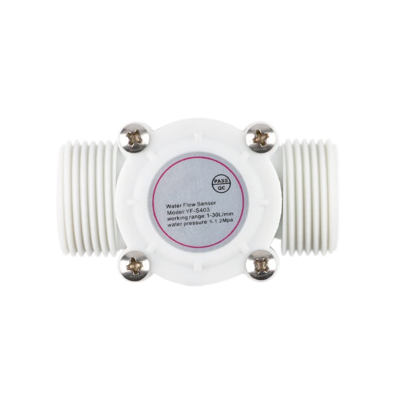 [Australia - AusPower] - S403 3-Wire G3/4" Flow Meter Flow Sensor Water Dispenser Flow Meter Hall Sensor DC3.5V-24V 1-60L/min S403 
