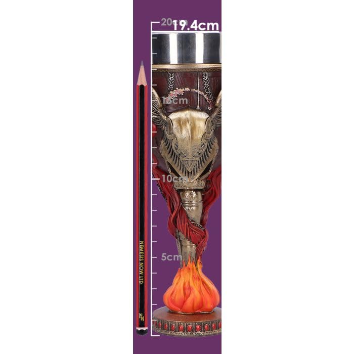 Nemsis Now Elden Ring Malenia Blade of Miquella Goblet - Official Licensed, Fantasy Drinkware, Hand-Painted Detailing and Stainless Steel Insert, for Gamers & Fans, 19.4cm