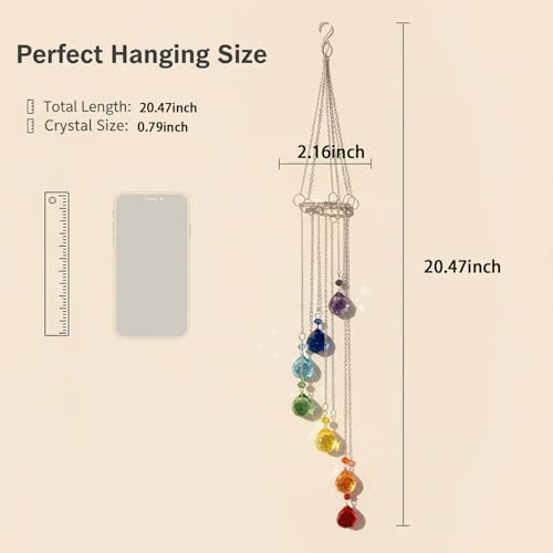 Crystal Suncatcher, Rainbow Maker for Window Decor & Garden