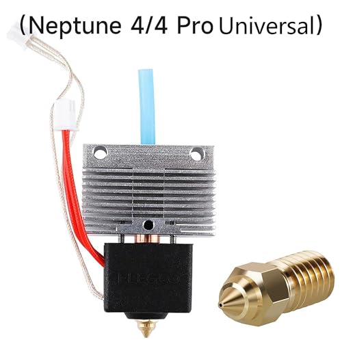 3D Printer Hotend for Elegoo Neptune 4/4 Pro, 3D Printer for Elegoo, 3D Printer Accessories, Fully Assembled All-Metal Hotend with Nozzle