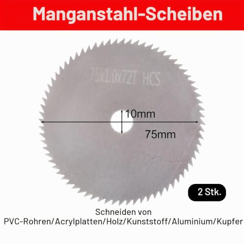 15 Pieces Cutting Disc 76 mm, 3 Pieces Serrated Disc 76 mm, Cutting Discs 76 x 10 mm, 2 Pieces 75 x 10 mm Felt Polishing Discs, Cutting Disc Set for Mini Angle Grinder, Cutting, Polishing, Grinding
