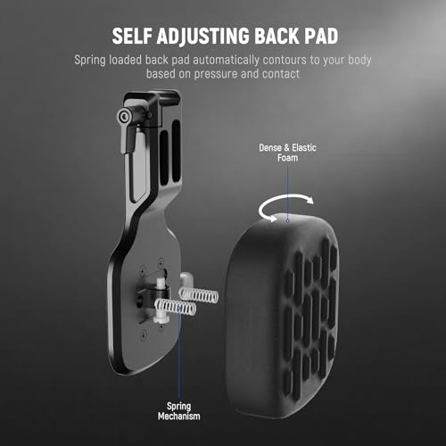 NEEWER 15mm LWS Shoulder Pad with V Mount Battery Plate, Self Adjusting Spring Loaded Camera Shoulder Rig Support Compatible with SmallRig NEEWER 15mm Rod Rail System Video Rigs & Accessories, SR016