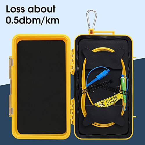 OTDR Launch Cable Box 500M SC/UPC-SC/APC SM（9/125） OTDR Fiber Optic Tester Extension Cord Dead Zone Eliminator