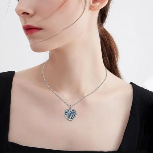 ONEFINITY Sterling Silver Always in My Heart Owl Urn Necklace for Ashes Owl Cremation Jewelry for Ashes of Loved Ones Keepsake Jewelry Style A