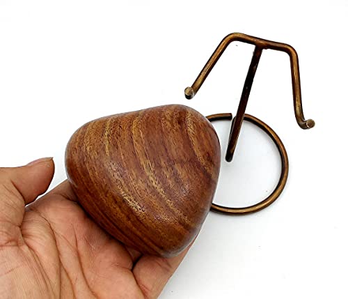 Wooden Heart Urn Keepsake Cremation Urn, Wooden Urn Style, 3 inch