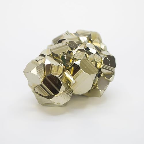 Natural Pyrite Crystal from Peru - Brilliant Cubic Spiritual Crystal Stone 5 to 6 oz