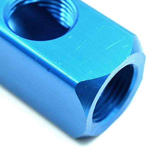 [Australia - AusPower] - 1/2" 3 Ways 6 Ports Air Hose Inline Manifold Block Splitter, Pneumatic Air Compressor Manifold Fitting - Pack of 1 1/2" BSPT, 1Pcs 