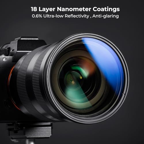 K&F CONCEPT 62mm Variable ND2-32(1-5 Stops) Lens Filter 18 Multi-Coating