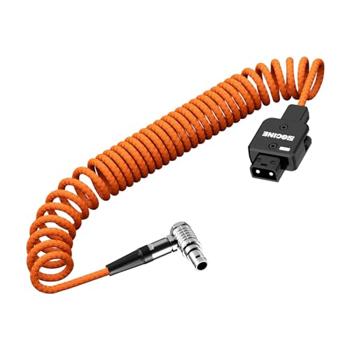 ZGCINE DT-LM D-Tap to LM 2-Pin Male Coiled Power Cable for RED/for ARRI