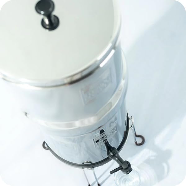 British Berkefeld 8.5L Gravity System Stand | Stainless Steel Stand for 8.5L Gravity Water Filter Systems Non Slip Rubber Feet Support Stand 25L x 25W x 18H 8.5 L