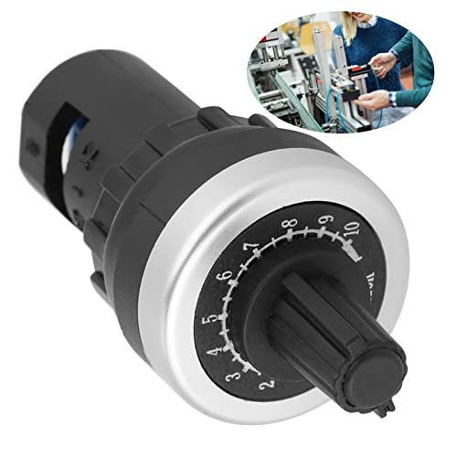 DEWIN Potentiometer 10 K, rotary potentiometer, potentiometer, plate mounting for VSD VFD drive with variable speed