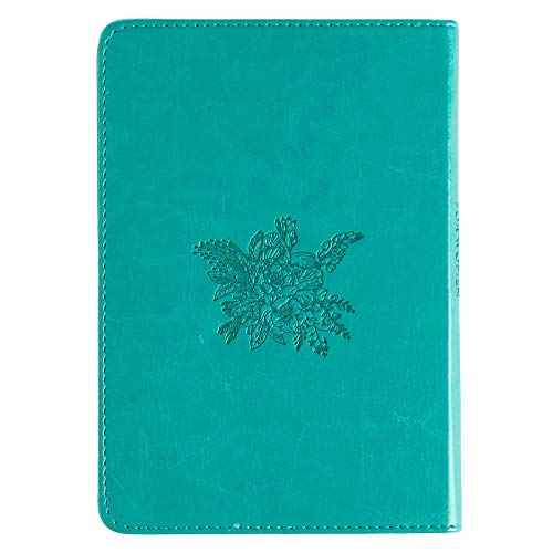 One-Minute With God For Women 365 Daily Devotions for Refreshment and Encouragement Teal Faux Leather Flexcover Gift Book Devotional w/Ribbon Marker