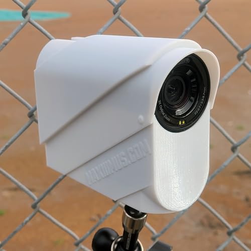 US Designed & Veteran Made - Protective Clam Cover for The AVKans Go Wireless Camera | White Thermoplastic Material Blocks Sun & Prevents Overheating for Outdoor & Sports (Baseball & Softball)