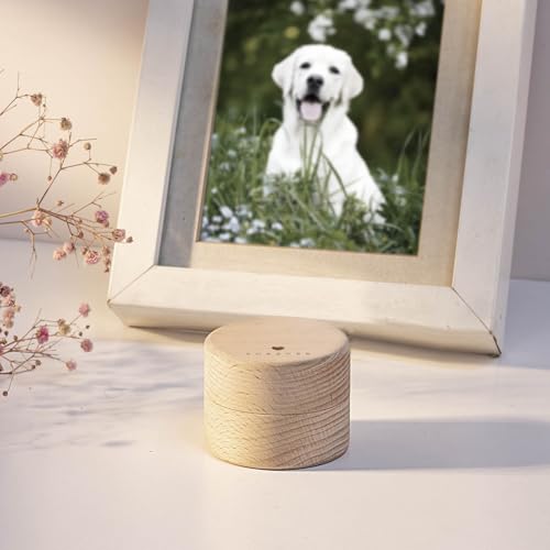 2PCS Pet Urns for Dog or Cat Ashes, Small urns for pet Ashes, Pet Hair Keepsake Box, Wooden Pet Cremation Urns, Wooden Pet Fur Memorial Box Pet Loss Gifts Memorial Gifts (Paw Prints) Paw prints
