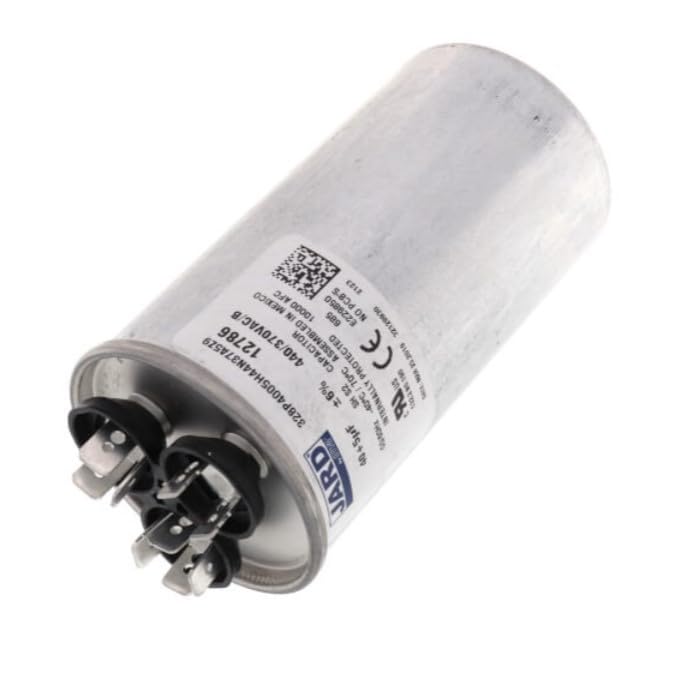 [Australia - AusPower] - 40 + 5 uF x 370 or 440 VAC - Jard # 12786 Round Dual Run Capacitor, Sold Each 