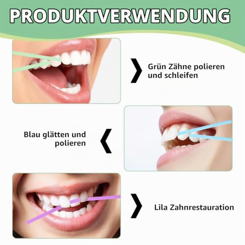 Pack of 60 dental sanding paper polishing strips, teeth cleaning | Spaces 18 x 4.5 x 0.7 mm tooth sandpaper interdental grinding tools for polishing teeth
