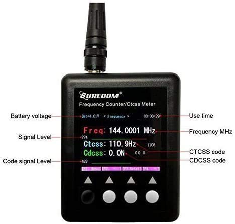 [Australia - AusPower] - SF401 Plus 27Mhz-3000Mhz Radio Portable Frequency Counter Meter with CTCCSS DCS Decoder 
