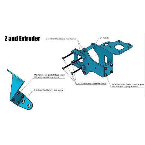 BLV Ender 3 Pro 3D Printer Upgrade kit Dual Driver Extruder Screws Heat Bed Plate Also Compatible with Ender 3 Pro V2, Not Including MGN12 Linear Rails kit