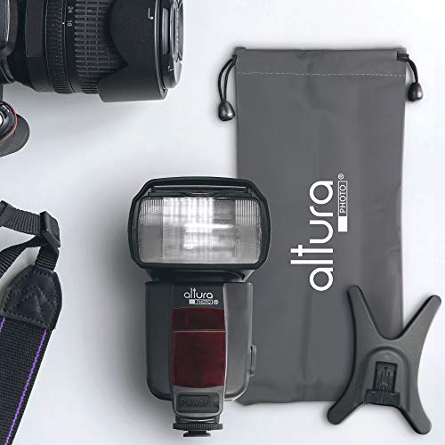 Altura Photo Camera Flash with LCD Display, Universal Speedlite for DSLR