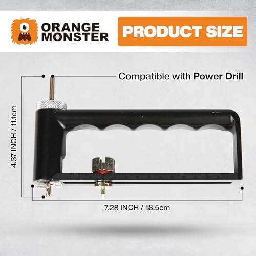ORANGE MONSTER 2–12-inch adjustable hole cutter for sheet metal and HVAC applications