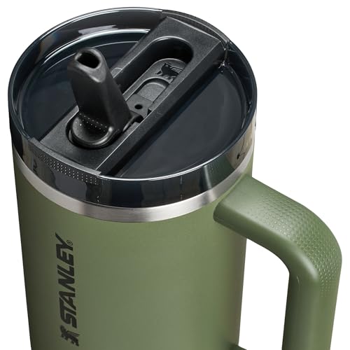 STANLEY Quencher ProTour Flipstraw Tumbler, 40 oz, Dried Pine 40 Ounces Dried Pine VRT