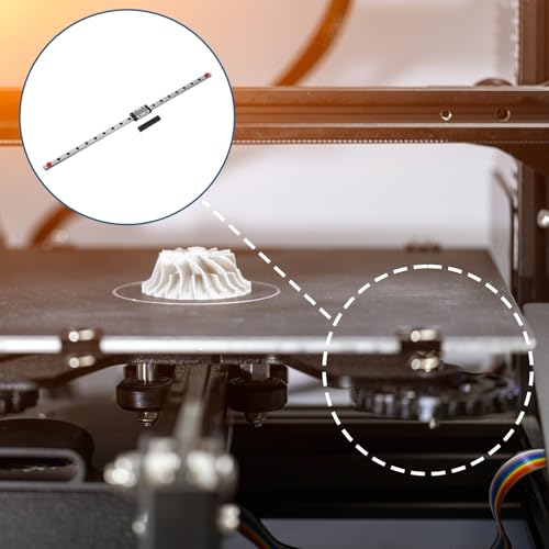 sourcing map MGN9 400mm Linear Sliding Rail Guide with MGN9H Sliding Carriage Block and Mini Guide, Linear Motion Guideway for Mini Engraving CNC Machine 3D Printer