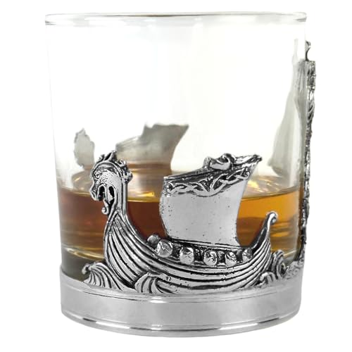 English Pewter Company 11oz Viking Norse Pewter Whisky Glass Tumbler [TUM100]